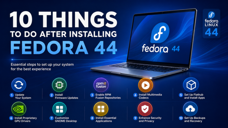 10 things to do after installing Fedora 44 Workstation
