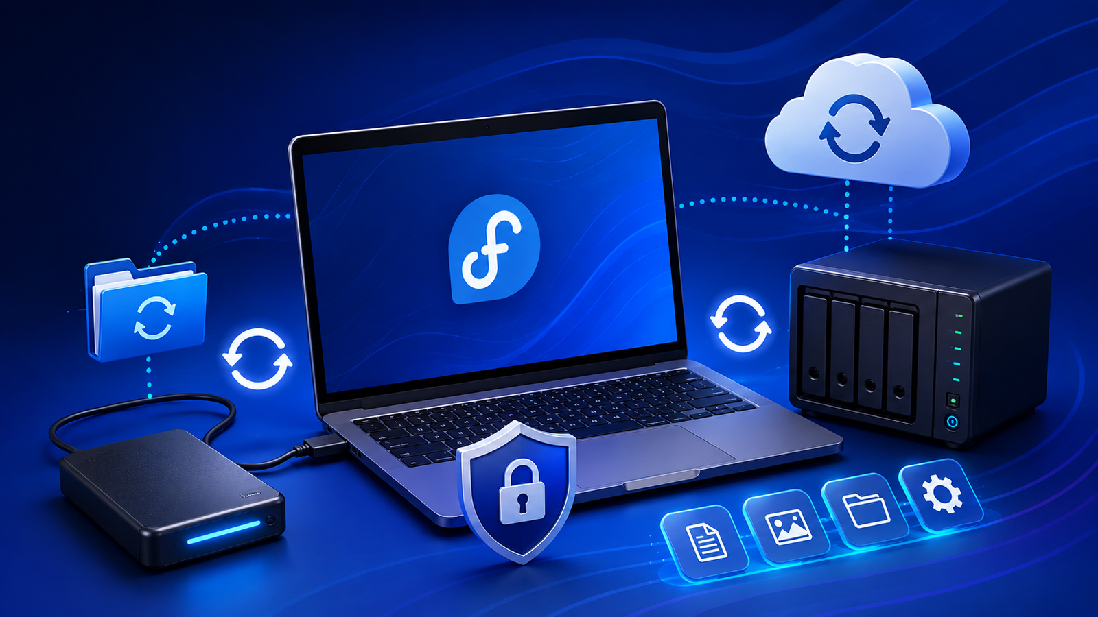 Setting up backups on Fedora 44 Workstation